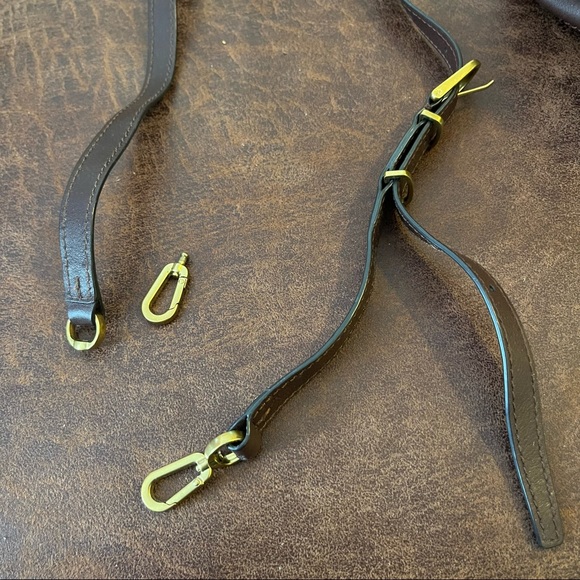 Tory Burch one of a kind brown and white top handle bag - Picture 8 of 16